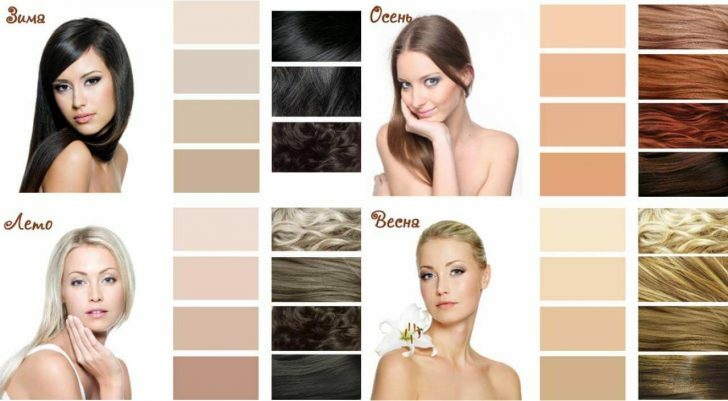Hvordan velge en hårfarge: typer hårfarger