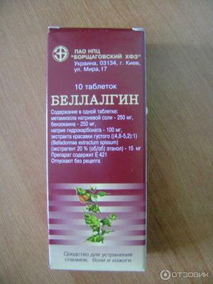 Side effects of Bellalgina