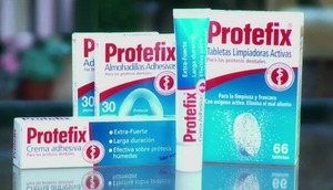 Cream Protefix can fix a denture for the whole day
