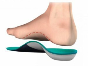 Plantillas ortopédicas con pies planos