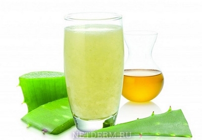 Aloe juice mot herpes