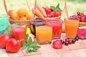 Vruchtensappen en fruit