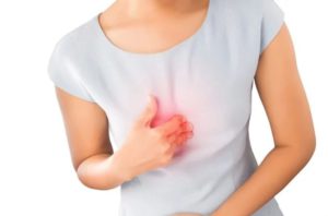 Feeling of heartburn
