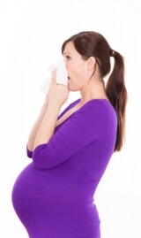 Allergia raskauden valokuvan