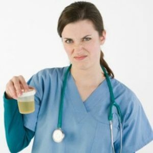 in-prostatitis, urine-over-een scherpe onaangename geur-