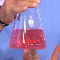 Urine of red color