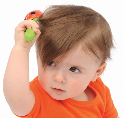What should I do if my child has hair?
