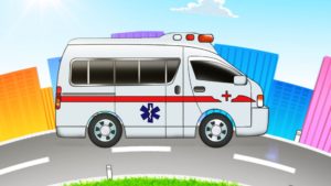 Ambulance skynder sig til opkaldet