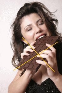 Geef chocolade op