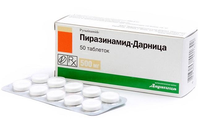 Tablety pyrazinamidu