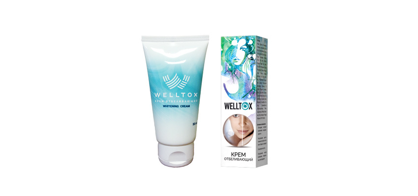 Whitening en anti-pigmentatie crème Welltox - prijs en reviews over het product