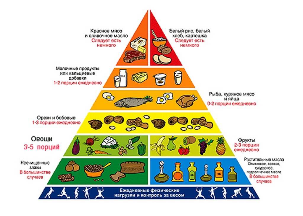 racionálna pyramída pre zdravé stravovanie