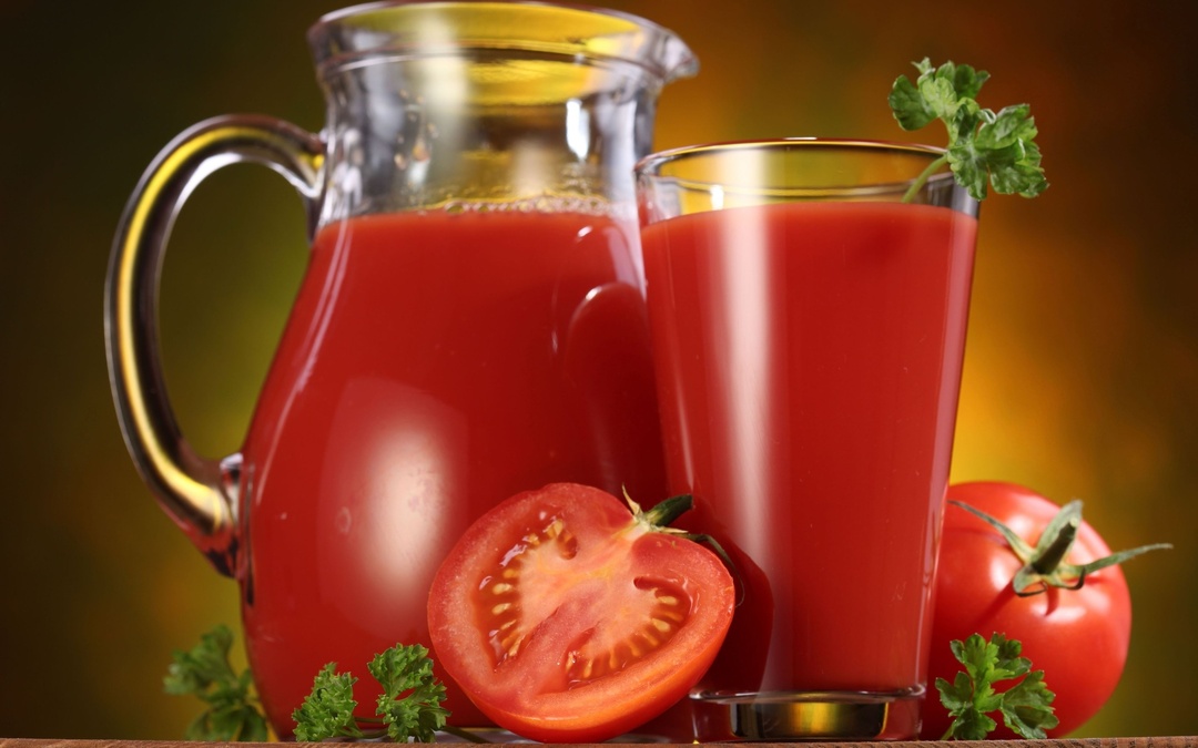 Tomato juice useful properties