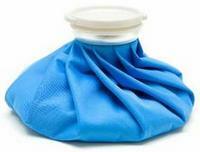 Cold compress for scrotal injury
