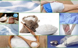Sol in sneg za zdravljenje sklepov