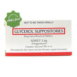 Supositorios con glicerina