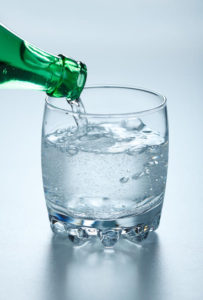 Glass of mineral water