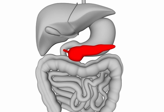 Inhomogeneous pancreatic echostructure