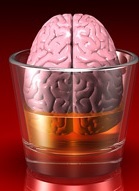 Effect of alcohol on the brain