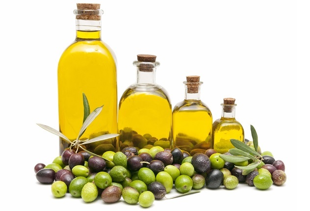 Oljčno steklenice olje in oljke