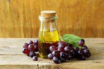 Grape seed oil from stretch marks