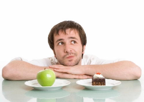 The norm of the daily intake of calories for men