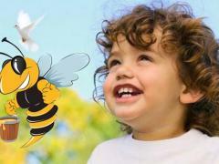 El polen de abeja para los niños