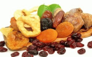 De keuze van gedroogd fruit in het dieet