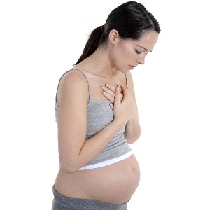 Heartburn in a pregnant woman