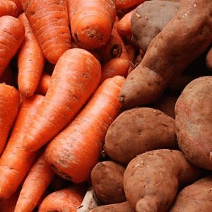 Sap aardappelen en wortelen