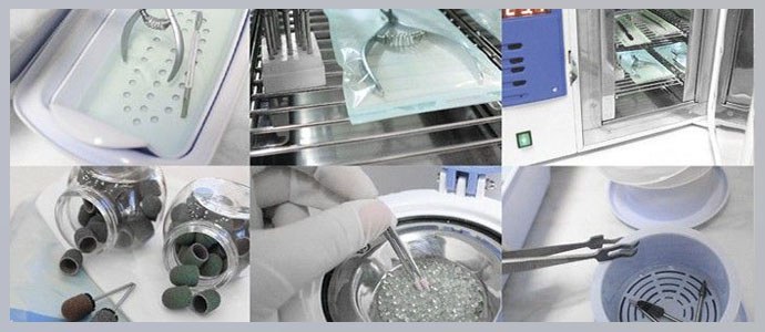 Sterilizácia zariadenia na manikúru