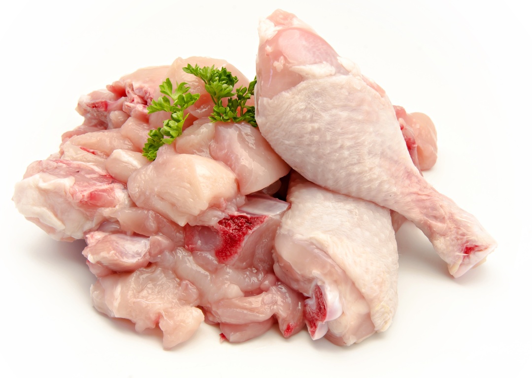 Eventuele schade aan kippenvlees