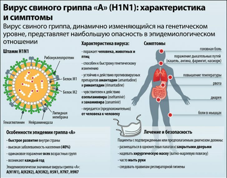 Hoe te herkennen Mexicaanse griep: symptomen en de behandeling van influenza A( H1N1)