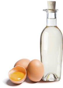 Vinäger och ägg för behandling av hälsporre på