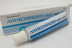 Lincomicina - medicação na forma de uma pomada ou frascos, instruções para as condições de uso e armazenagem