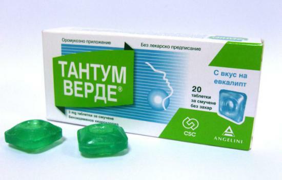 Tantum verde tablety sprievodcu, najmä liečivo