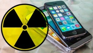 Strahlung von einem Mobiltelefon