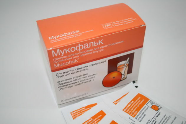 Mukofalk as a laxative for constipation in elderly patients