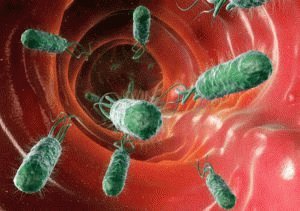 Verspreiding van bacteriën in de slokdarm