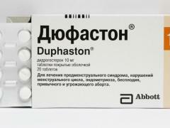 Duphaston se nanaša na pripravke za normalizacijo menstrualnega cikla