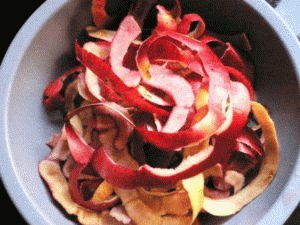Schil peren en appels