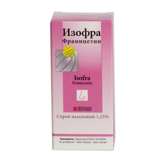 Gotas Izofra están disponibles en forma de un spray nasal