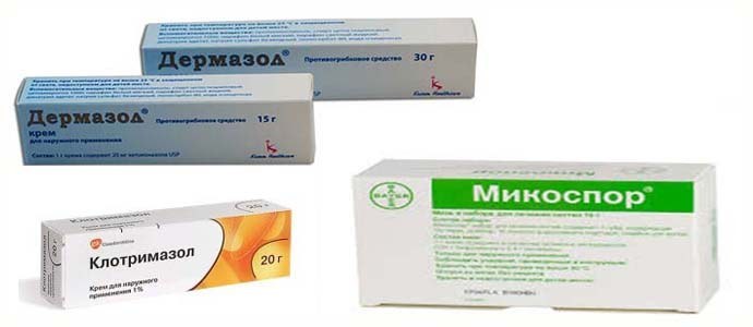 Dermazol, Mykospor, Clotrimazol