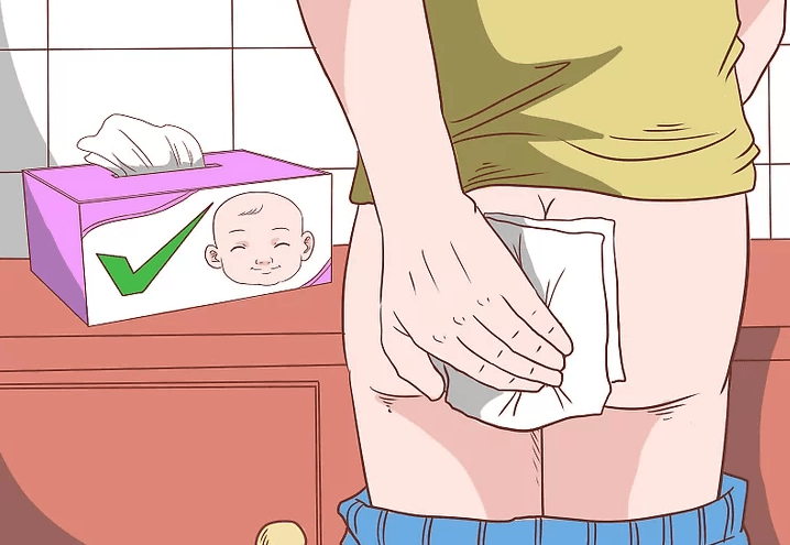 Користите марамице за бебе након пражњења црева
