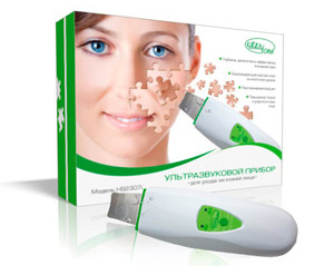 Apparatur til ultralydsrensning af ansigtssatone